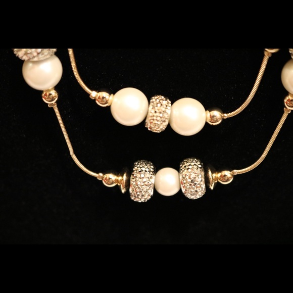 New w tags Dillard’s pearl & silver layer necklace - Picture 8 of 8